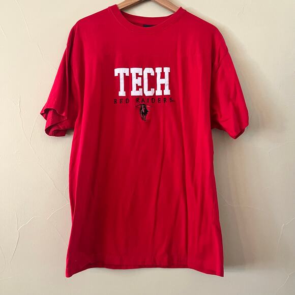 Vintage TSI Texas Tech University Embroidered Red Raiders T-Shirt | Size XL - Picture 2 of 5